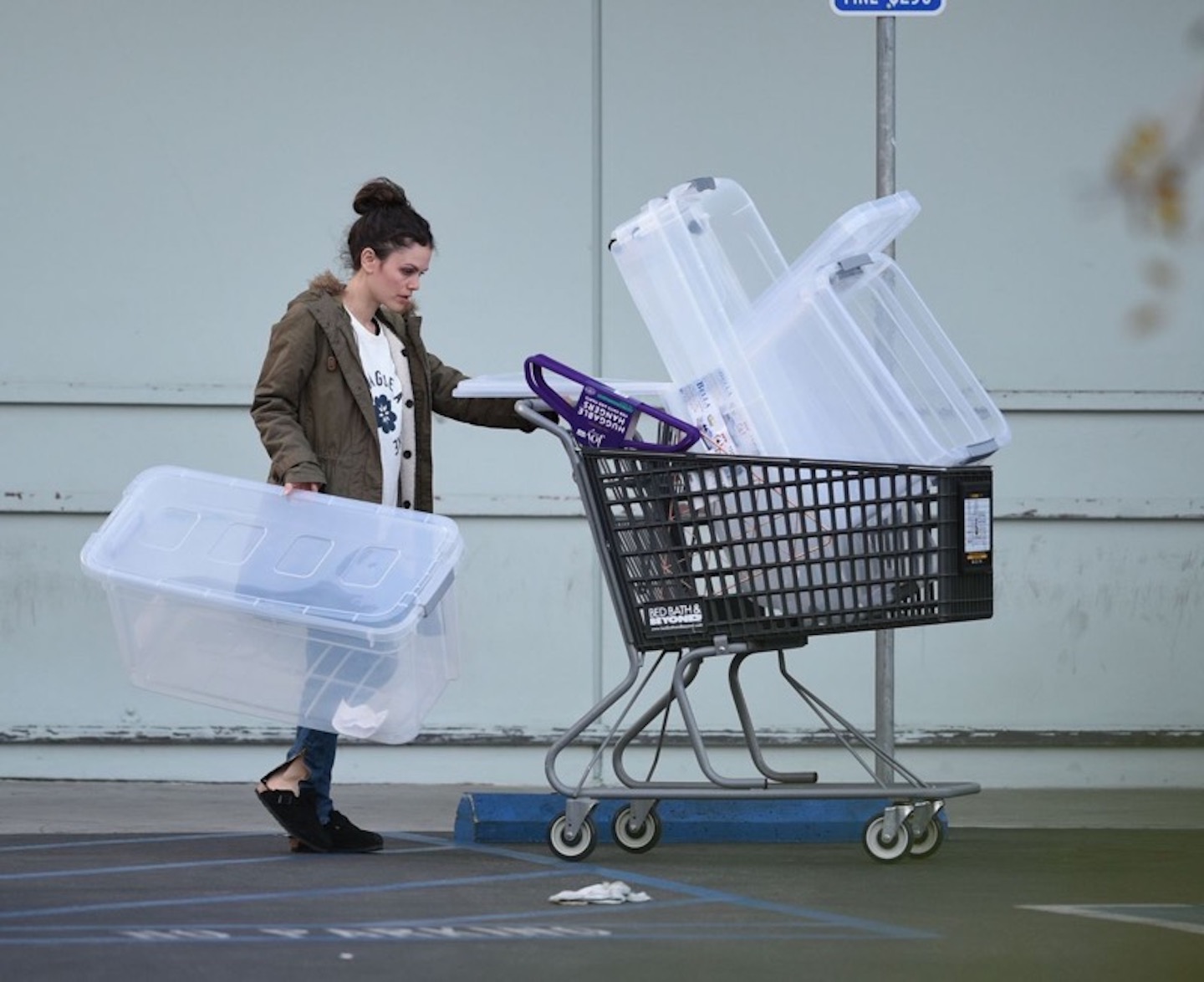 dejected bed bath beyond shopper